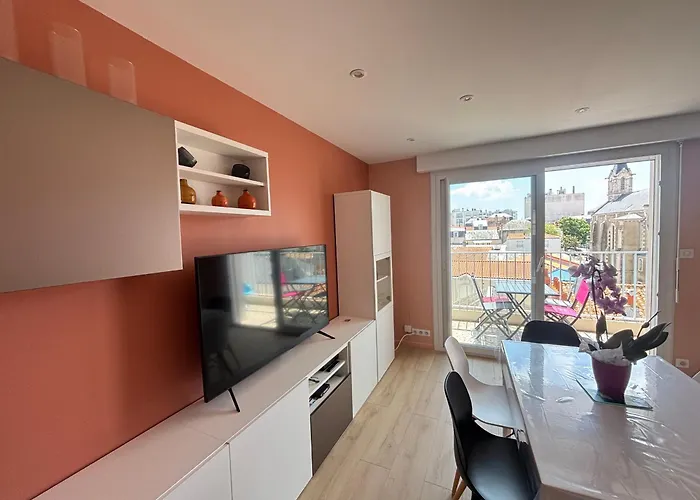 Moderne Centre-ville, Proche Plage, 5 Couchages, Parking Privé - Fr-1-197-555